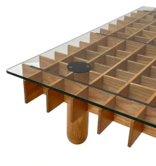 XL Kyoto Graphic Coffee Table by Gianfranco Frattini for Ghianda / Knoll, 1974